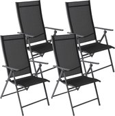 Set de 4 chaises de jardin Albatros Aruba – Chaises de jardin pliables avec structure en métal robuste et capacité de charge élevée – Chaises pliables confortables également comme chaises de terrasse ou de balcon.