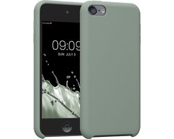 kwmobile hoes geschikt voor Apple iPod Touch 6G / 7G (6de en 7de generatie) - Beschermhoes voor mediaspeler - Backcover in Regenwashed groen
