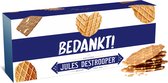 Jules Destrooper Natuurboterwafels - "Bedankt! / Merci!" - 2 dozen met Belgische koekjes - 100g x 2