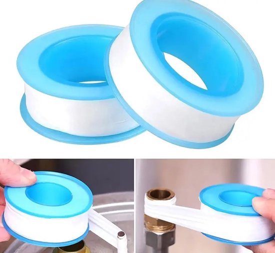 Een Roll Sanitair Loodgieter Montage Draad Seal Tape PTFE Voor Waterleiding Afdichting... bol
