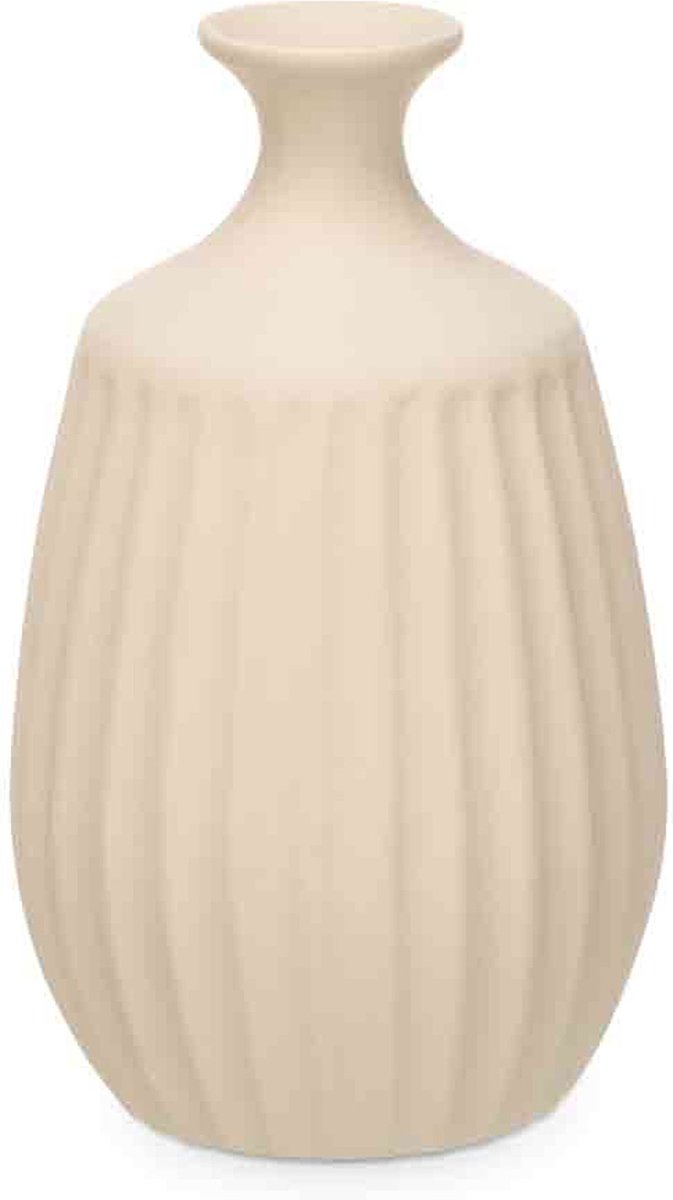 Giftdecor Bloemenvaas Antique Athena - creme wit - keramiek - 27 x 48 cm - Klassieke design vaas met historisch en modern karakter