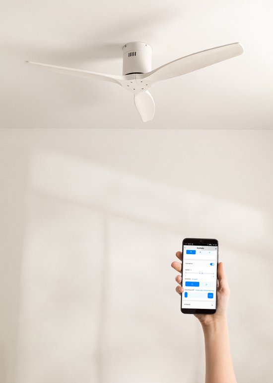 CREATE / Wind Clear Studio M/plafondventilator met verlichting, witte