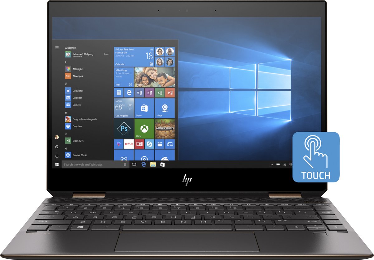 中古ノートパソコン HP Spectre X360 13-ap0035TU Windows11+office 爆速SSD256GB core i5-8265U/メモリ8GB/13.3インチ/無線/WEBカメラ搭載 中古ノートパソコン HP Spectre X360 13-ap0035TU Windows11+office