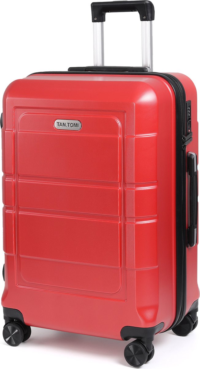 TAN.TOMI Reiskoffer 65L - Harde Koffer - Handbagage & Ruimbagage - Trolley Koffer met 4 Wielen en Cijferslot - Lichtgewicht & Stevig