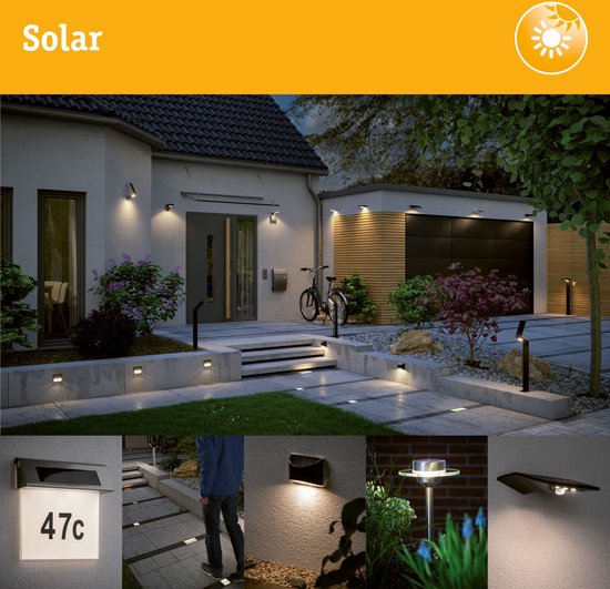 Paulmann Dayton II - Éclairage Solar numéro de maison - IP44