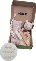NILBEX® Deluxe Kraamcadeau - Leeuwje – 6-delig – Baby geschenkset – Babyshower cadeau – Baby cadeau