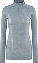 FALKE dames lange mouw shirt Wool-Tech - thermoshirt - grijs (grey-heather) - Maat: S