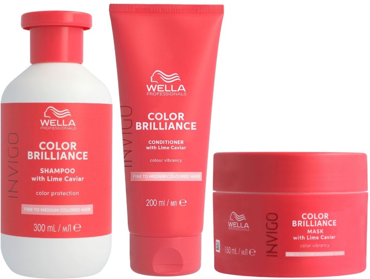 Wella - Color Brilliance Fine Hair de Luxe Set - 300+200+150ml