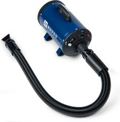 Nuvoo Professionele Hondenf�hn - Waterblazer - met 3 Opzetstukken - Verstelbare Vermogen tot 2200W - Warme en Koude Stand - Blauw