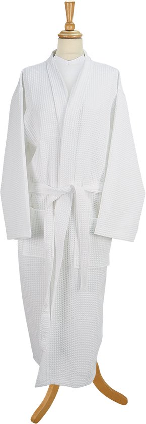 Forfait Fête des Mères : Badjas Waffle S & Serviette Hammam 90x165cm Marine