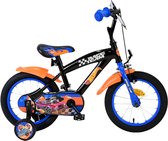 Hot Wheels Kinderfiets - Jongens - 14 inch - Zwart Oranje Blauw