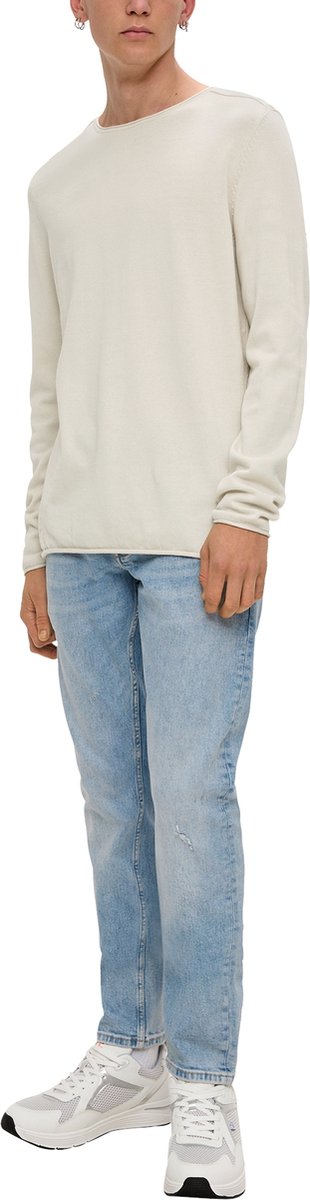 Q/S designed by - Pull - Maat XXL - Mannen - Creme - katoen