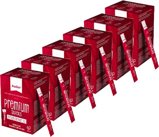 Xucker | Xylitol Premium Sticks | Birch Sugar | 6 stuks | 6 x 50 sticks x 4 gram