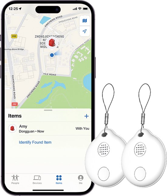 Sleutel vinder 2 stuks – mini Bluetooth tracker – waterdicht – batterij vervangbaar