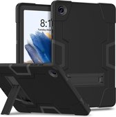 Geschikt Voor Samsung Galaxy Tab A9 Plus Hoes - Case Cover - 11 Inch - Backcover - Shockproof Case Cover - Stevige Tablethoes - Met Standaard - Schokbestendig - Zwart