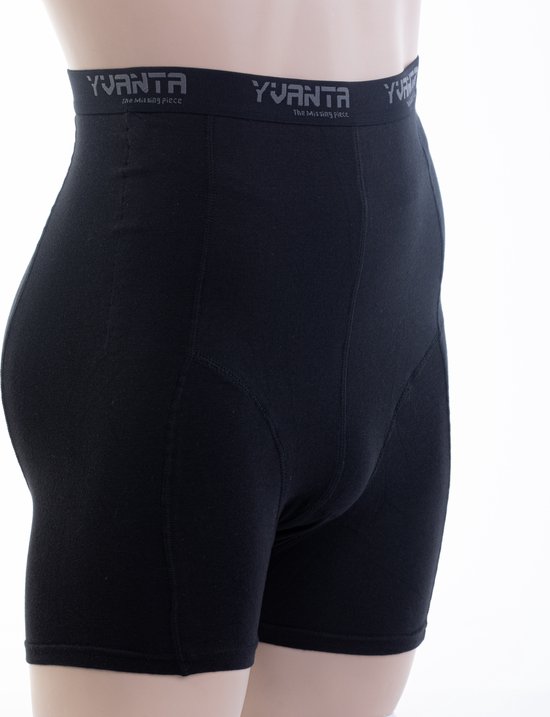 Yvanta Underwear - Stoma-ondergoed - Herenboxer - Maat XXL – zwart
