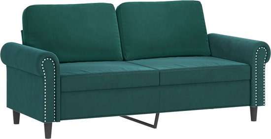 vidaXL-Tweezitsbank-140-cm-fluweel-donkergroen