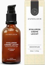 JUNGLÜCK | Hyaluron Crème Light | Voedt zonder vettig te zijn & hydrateert de huid intensief | 50 ml
