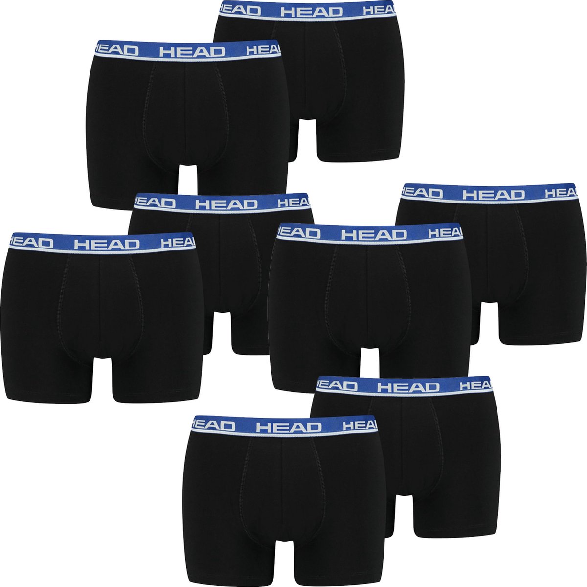 HEAD Heren Boxershorts HEAD BASIC BOXER 8er Pack Blauw L