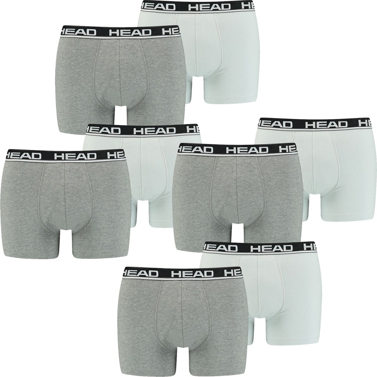 HEAD Heren Boxershorts HEAD BASIC BOXER 8er Pack Grijs XXL