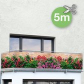 Privacyscherm voor balkon »Muurbloemen «