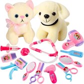 Dierenarts Speelgoed - Dokterset - Kinderspeelgoed voor Jongens en Meisjes - Vanaf 2 Jaar geschikt voor 3 4 5 en Ouder - Roze
