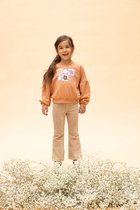 LOOXS Little 2401-7312-404 Meisjes Sweater/Vest - Maat 122 - Bruin van 87% Cotton 13% Polyester