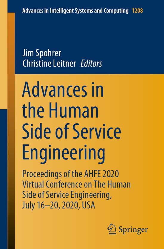 Advances in the Human Side of Service Engineering - cover