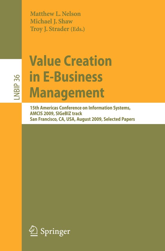 Value Creation In E-Business Management - cover
