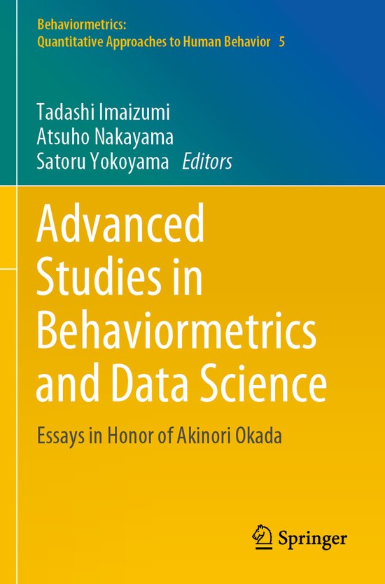 Advanced Studies in Behaviormetrics and Data Science - cover