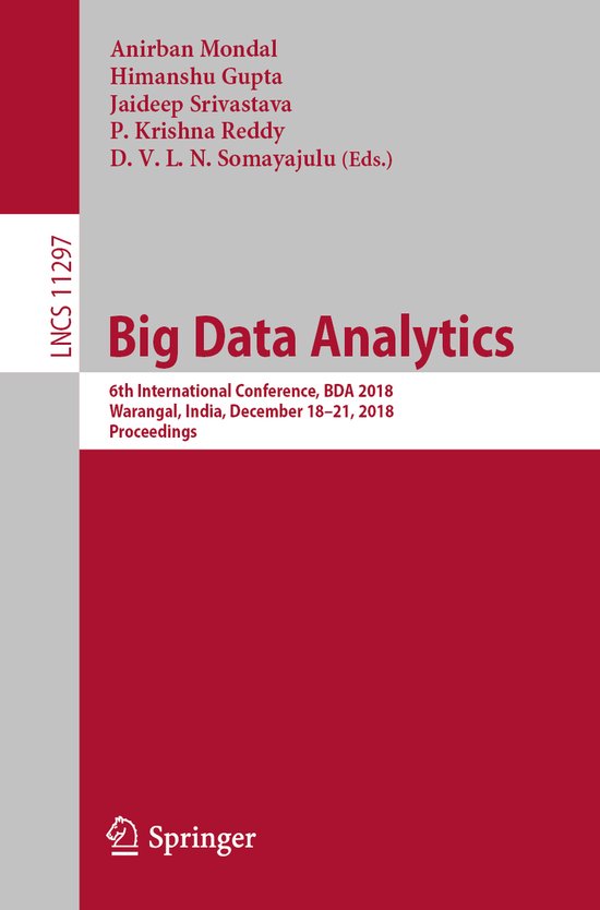Lecture Notes in Computer Science11297- Big Data Analytics - cover