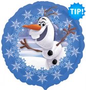 Ballon Olaf Disney Frozen 46 cm - Décoration d'anniversaire - Ballon aluminium non rempli - Décoration d'arche de ballons - Guirlande de fête garçon fille