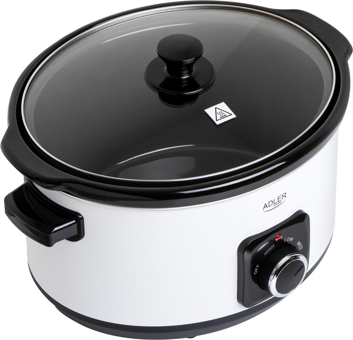 Afbeelding 2 van Adler AD-6413W - Slow cooker - 5.8 liter - Wit