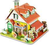 Ainy - 3D puzzel mini tuinhuisje: Miniatuur huisjes bouwpakket / knutselpakket / knutselen meisjes - hobby puzzels en creatief modelbouw voor kinderen & volwassenen | 30 stukjes - 14x13x11cm