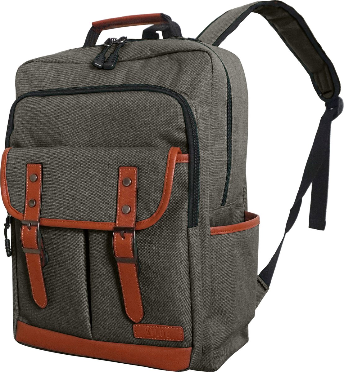 ZILOU Laptop Rugzak - Anti Diefstal - Laptoptas 15.6 inch - Dames en Heren - Schooltas - Meisjes en Jongens - Waterbestendig - Met Regenhoes - 28L - Grijs