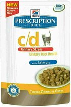 Hill's Prescription Diet C/D - Urinary Stress - Zalm - Kattenvoer - 12 x 85 g