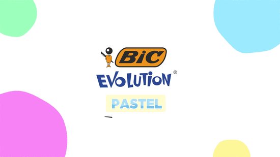 BIC Evolution Pastel - Grafietpotloden - Kinderen en volwassenen - Grijs - Potlood - 10 Stuks