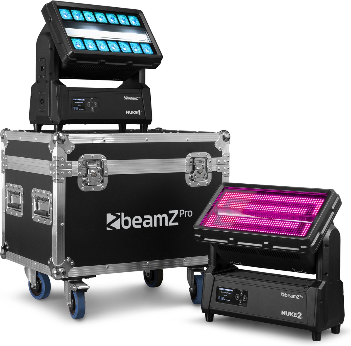 BeamZ Professional FLCNK02 Flightcase voor 2st NUKE1, NUKE2 of NUKE3