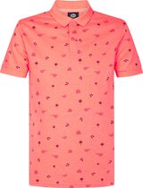 Petrol Industries - Heren All-over Print Polo Outer Banks - Roze - Maat XXL