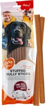 Duvoplus - Hondensnack - Hond - Chew! Gevulde Bully Sticks 25,4cm - 4pcs - 208g Bruin - 4st