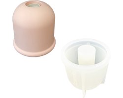 Jesmonite - Siliconen mal lampcilinder - Lightkit deel 2 - 12 cm