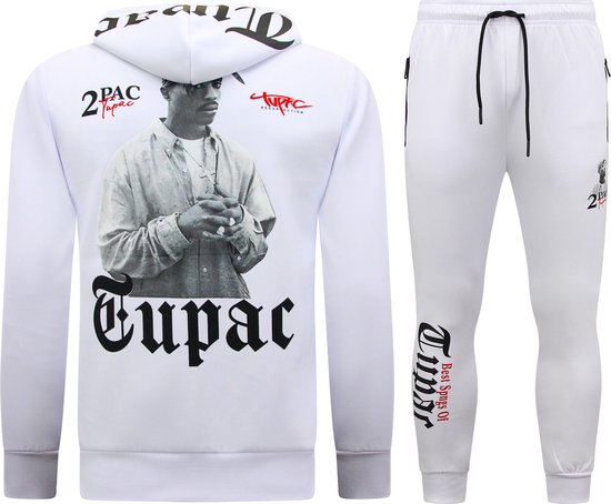 Costumes de jogging Homme Tupac - Survêtements 2Pac - Tenues de loisirs - 10997 - Wit