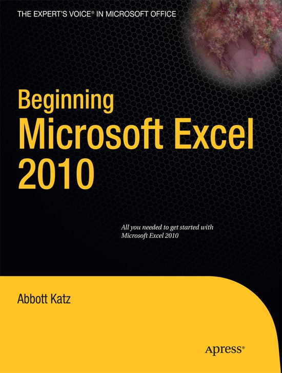 Beginning Microsoft Excel 2010 - cover