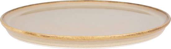 Bonna Dessertbord - Sand Hygge - Porselein - 22 cm - set van 6