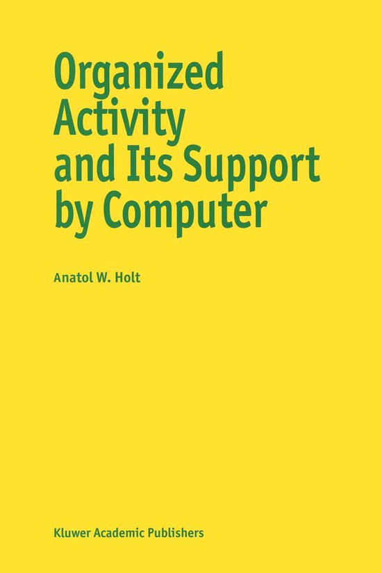 Organized Activity and its Support by Computer - cover