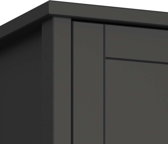 Armoire Tromsø 2 portes couleur café.