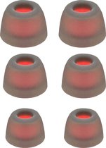 Somstyle Vervangende Oordopjes Geschikt Voor JBL Tune 230 NC TWS / T230NC - Siliconen - 6 Stuks ( S, M & L) - Zwart / Oranje