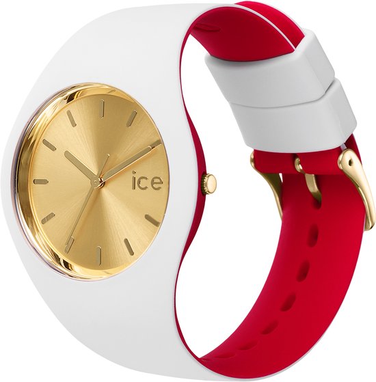 Ice Watch ICE loulou - White gold chic 022328 Horloge - Siliconen - Wit - Ø 40 mm