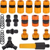 Raccord de tuyau, jeu de raccords de tuyau, raccords de tuyau, 1/2", raccord de tuyau, robinet avec filetage, raccord de tuyau, adapté au robinet de jardin