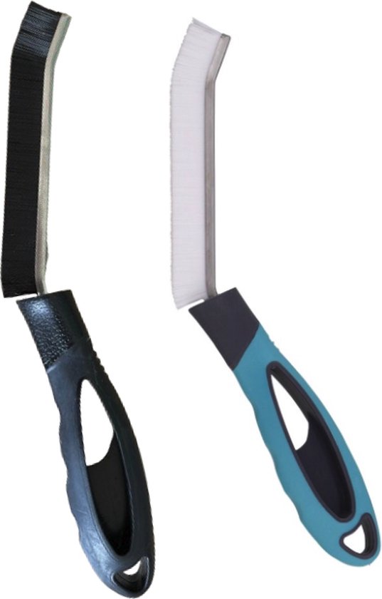 Home Goods - lot de 2 - Voegenborstel - Nettoyant pour moisissures - Bleu et Noir